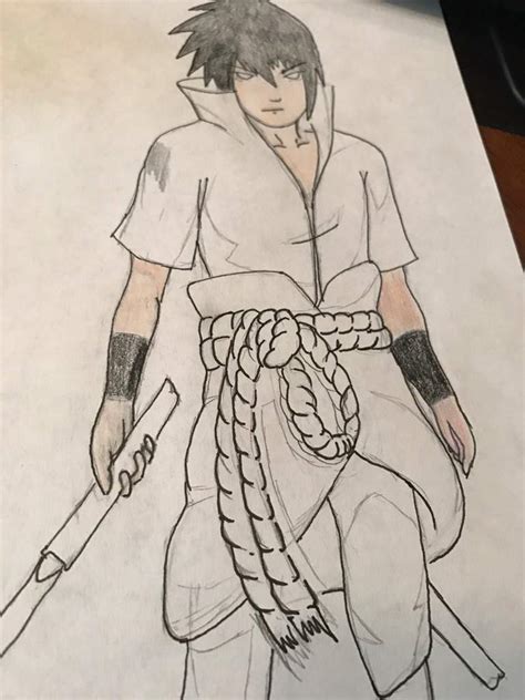 Sasuke Uchiha Drawing Tutorial Anime Amino