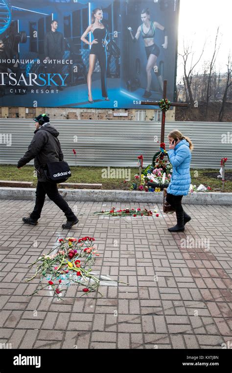 Anniversary Of The Maidan Massacre On The Maidan In The Ukrainian