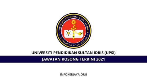 Universiti pendidikan sultan idris home share feedback. Jawatan Kosong Universiti Pendidikan Sultan Idris (UPSI ...