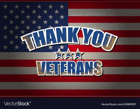 Thank You Veterans Royalty Free Vector Image Vectorstock