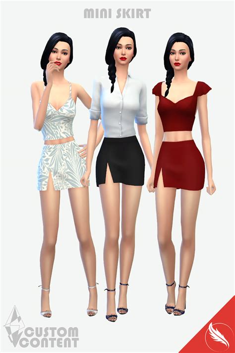 The Sims 4 Skirt Cc Super Mini Skirt