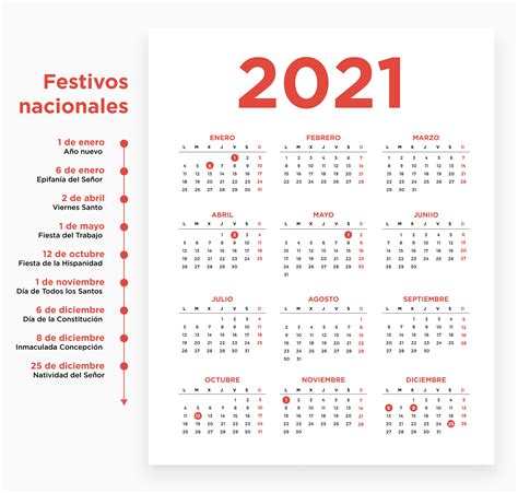 Calendario De Festivos Oficiales 2021 Gambaran