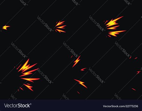 Cartoon Burst Explosion Animation Sprites Sheet Vector Image