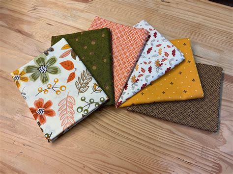 awesome autumn fat quarter bundle by sandy gervais for riley etsy