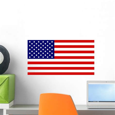 American Flag Wall Mural By Wallmonkeys Peel And Stick Graphic 18 In W