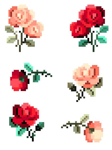 Tiny Pixel Art Flower 100 Flower Sprites By Neoriceisgood On Deviantart