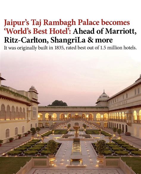 Jaipurs Taj Rambagh Palace Becomes “worlds Best Hotel” Ahead Of Ritz Carlton Shangrila