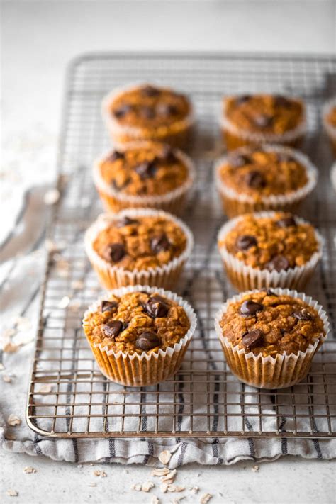 baked pumpkin chocolate chip oatmeal cups ambitious kitchen recipe