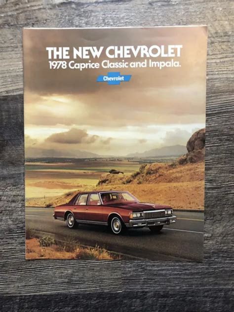 1978 Chevrolet Caprice Classic And Impala Original Sales Brochure