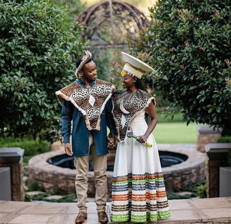 Clipkulture Couple In Zulu Traditional Wedding Attire