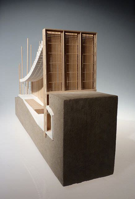 Another View Of The Sectional Model Showing The Intricate Timber