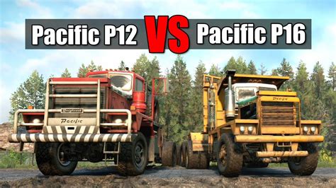 Snowrunner Pacific P12 Vs Pacific P16 Which Is Better Youtube