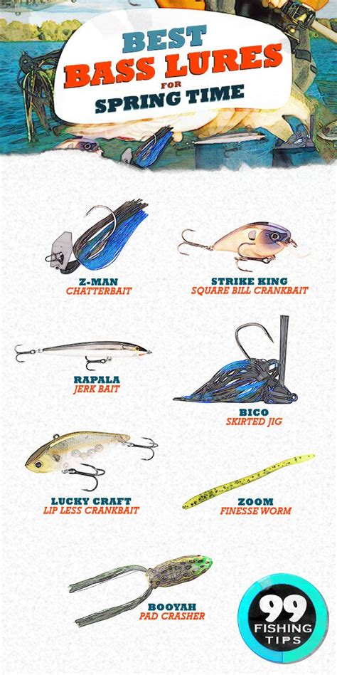 Best Bass Lures For Spring Bass Lures Best Bass Lures Fishing Tips