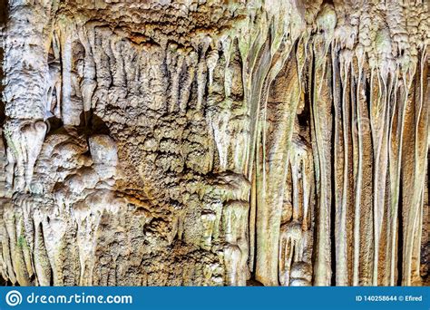 Closeup View Of Stalagmite Inside Tien Son Cave In Vietnam Stock Photo