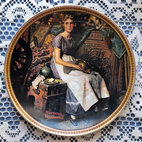 Norman Rockwell Plate Dreaming In The Attic Limited Edition