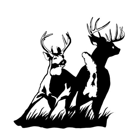 Bucks Fighting Deer Hunting Decal Sparing Whitetail Deer Buck Sticker