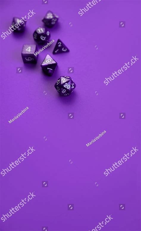 Purple Background With Purple Dice Place For Text Free Space A
