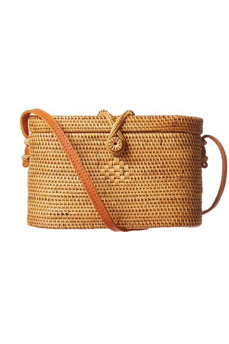 Beachgolds Bags Alor Oval Shape Woven Handbag