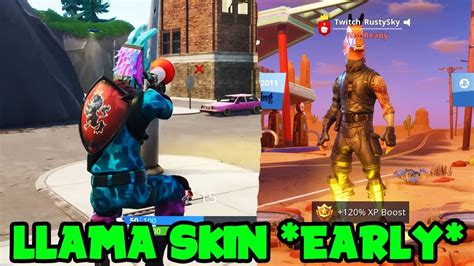 How To Get The Llama Skin Early In Fortnite Battle Royale Get Llama Skin Before Start Of
