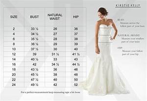 Bridal Size Chart Kirstie 