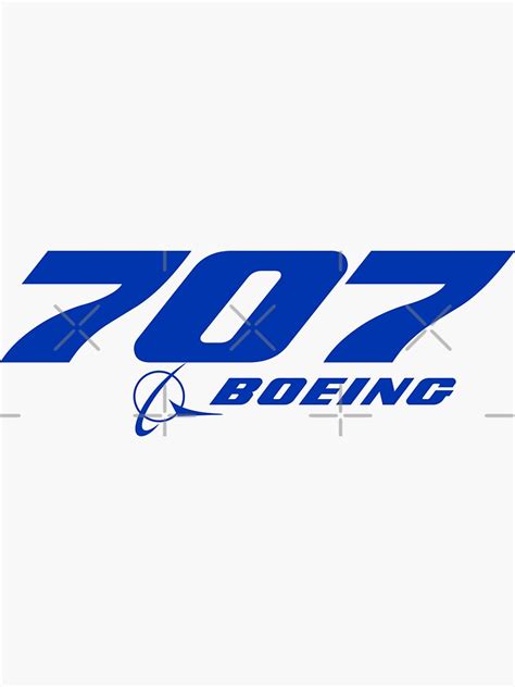 Boeing 707 Logo Sticker For Sale By Magazinecombate Redbubble