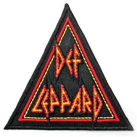 Def Leppard Triangle Logo Embroidered Iron On Patch Heavy Etsy 日本