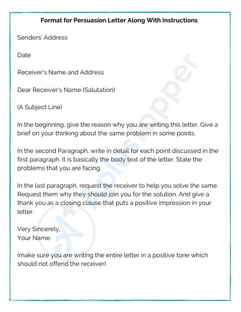 Persuasive Letter Writing Examples Persuasive Writing Tips With