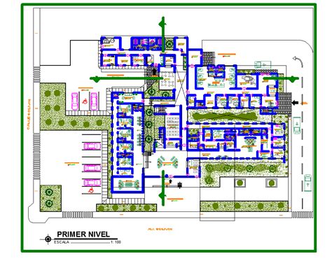 Hospital Building Design Layout Architecture Cad Plan Cadbull My Xxx