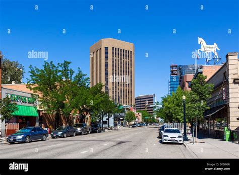 Main Street In Historic Downtown Boise Idaho Usa Stock Photo Alamy