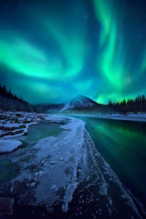 Aurora Shot In Canada By Marc Adamus So Beautiful Scenery Northern
