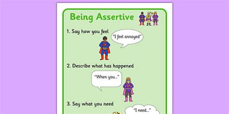 Assertiveness Skills Visual Support Superheroes Assertive