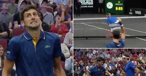 Roger Federer Hit By Novak Djokovic Watch Video Of Laver Cup Gaffe