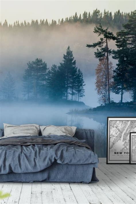 Premium Product Fascinating Craft Wall Mural Misty Forest Removable