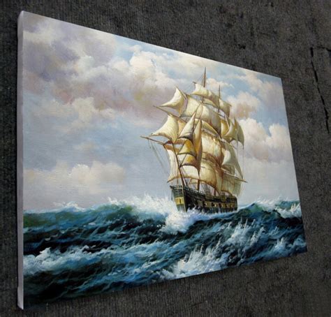 Tall Ship Sailing 107 Peinture Par Lermay Chang Artmajeur