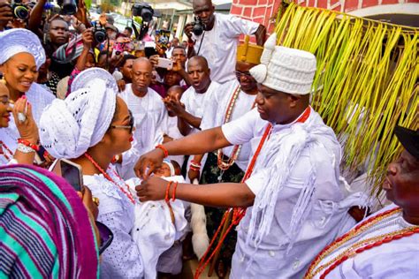 Photos After 21 Days Of His Birth Ooni Of Ife Unveils New Son