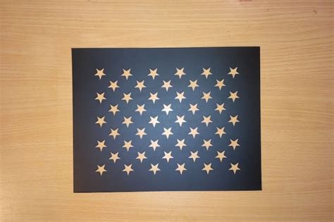 American Flag 50 Stars Stencil Plastic 500 Micron Reusable Etsy