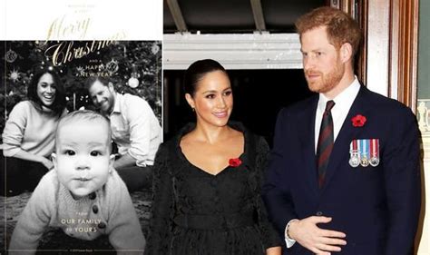 Prince harry and meghan markle share their family christmas card—featuring baby archie! Meghan Markle and Prince Harry Christmas card: Hidden 'message' revealed | Express.co.uk