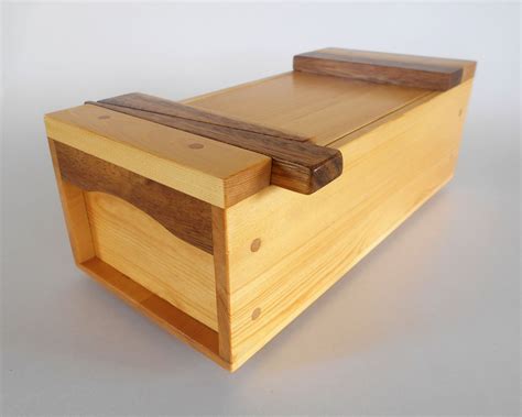 Wooden Japanese Toolbox Made From Reclaimed Pine And Acacia Jewelry