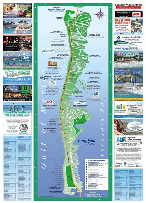 Longboat Key Map - Longboat Key Chamber of Commerce | Longboat key, Map