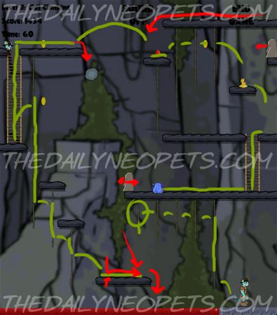 Caves And Corridors Mystery Island The Daily Neopets