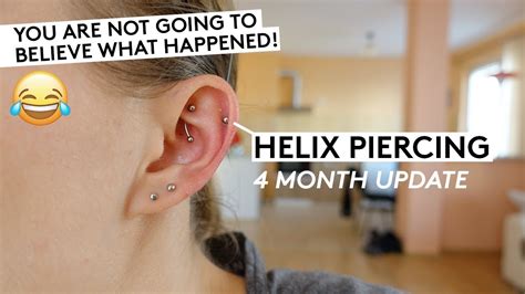 Helix Piercing Month Update Youtube