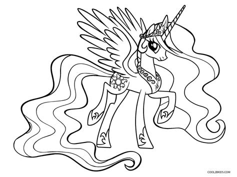 Dibujos Para Colorear De Princesa Celestia - Para Colorear