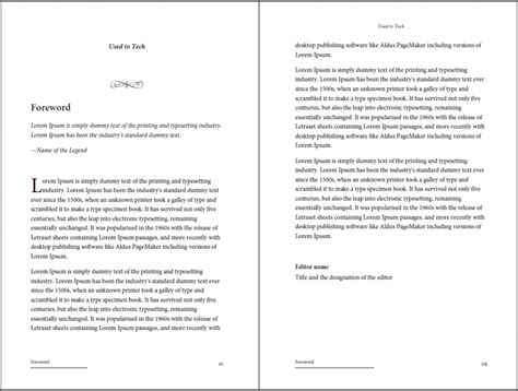 Professional Looking Book Template For Word Free Used
