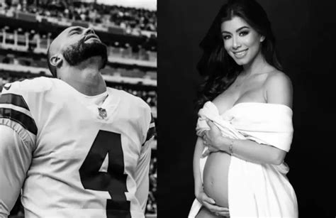 Girl Dad Dak Prescott Sarah Jane Ramos Pregnant Announce Newest Dallas Cowboys Fan Men S