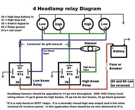 Headlight Relay Installation Directions