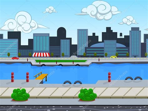 Cartoon City Landscape