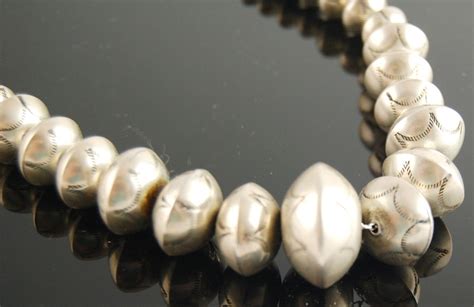 Silver Bead Necklace Ebth