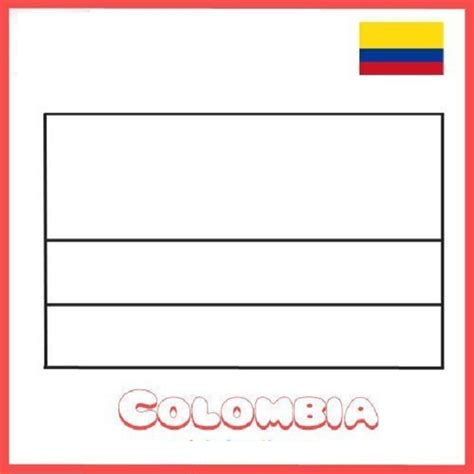 2626 4 Bandera De Colombia Para Imprimir Y Pintar Colorear Imágenes