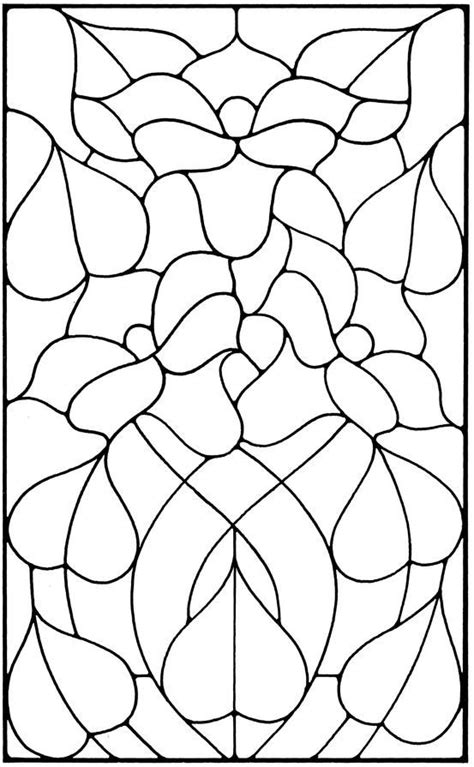 Printable Flower Stained Glass Patterns