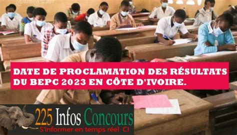 La Proclamation Des Résultats Du Bepc 2024 En Côte Divoire Attentes